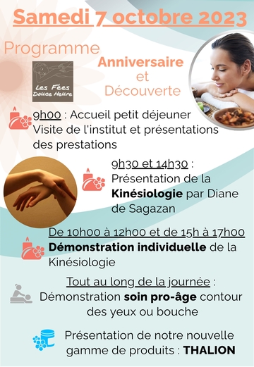Découverte de la Kinésiologie aux portes ouvertes de l'institut Les Fées Douce Heure 